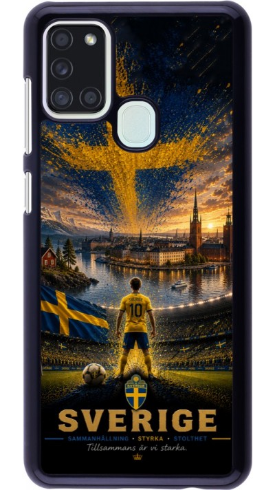 Coque Samsung Galaxy A21s - Football Suède splash 2026
