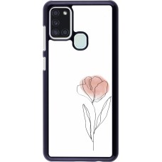 Samsung Galaxy A21s Case Hülle - Spring 23 minimalist flower