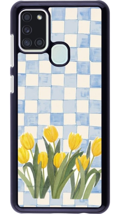 Samsung Galaxy A21s Case Hülle - Blue vichy tulips Spring 2026