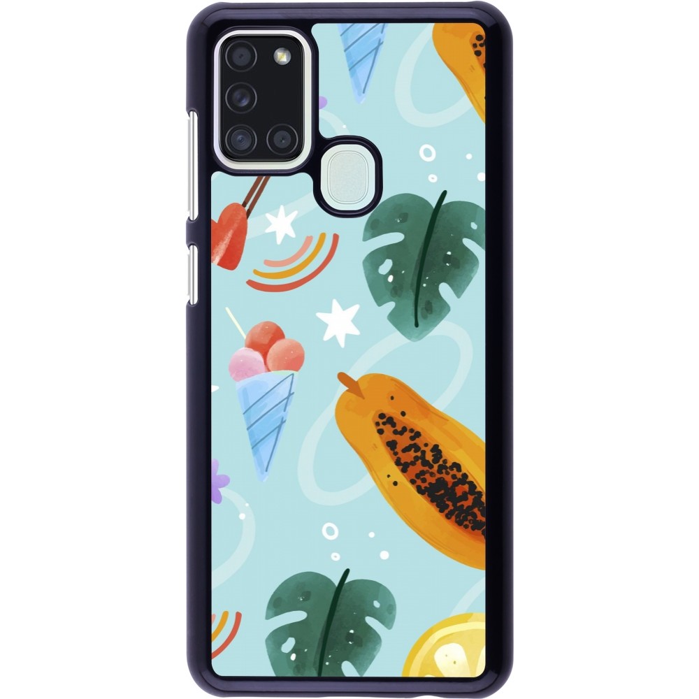 Coque Samsung Galaxy A21s - Summer 2025 Pattern papaya