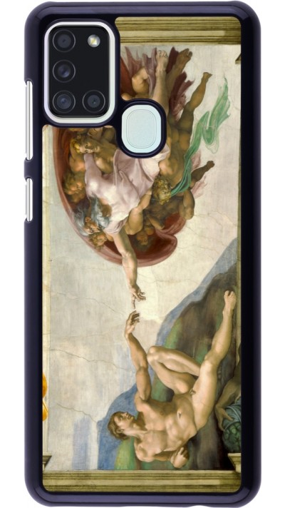 Coque Samsung Galaxy A21s - Tableau art - La Création d’Adam - Michel-Ange