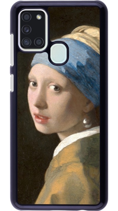 Coque Samsung Galaxy A21s - Tableau art - La Jeune fille à la perle - Johannes Vermeer