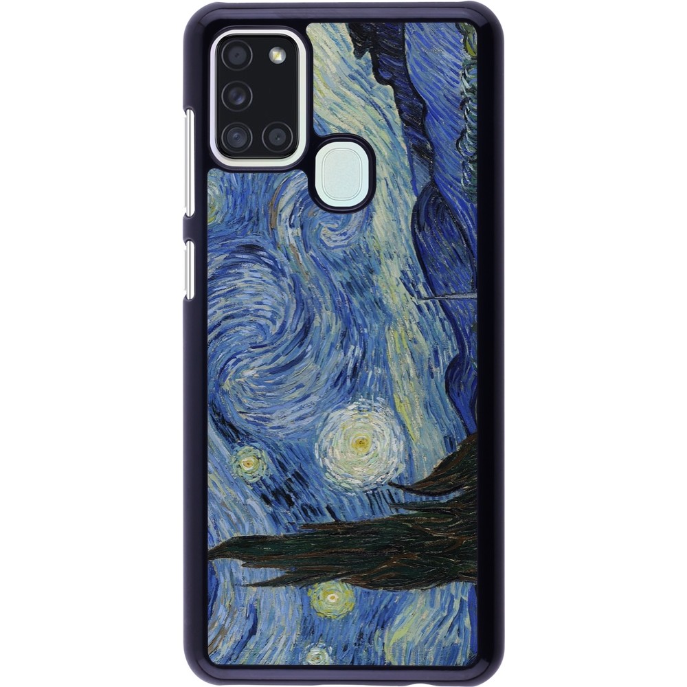 Coque Samsung Galaxy A21s - Tableau art - La Nuit étoilée - Van Gogh