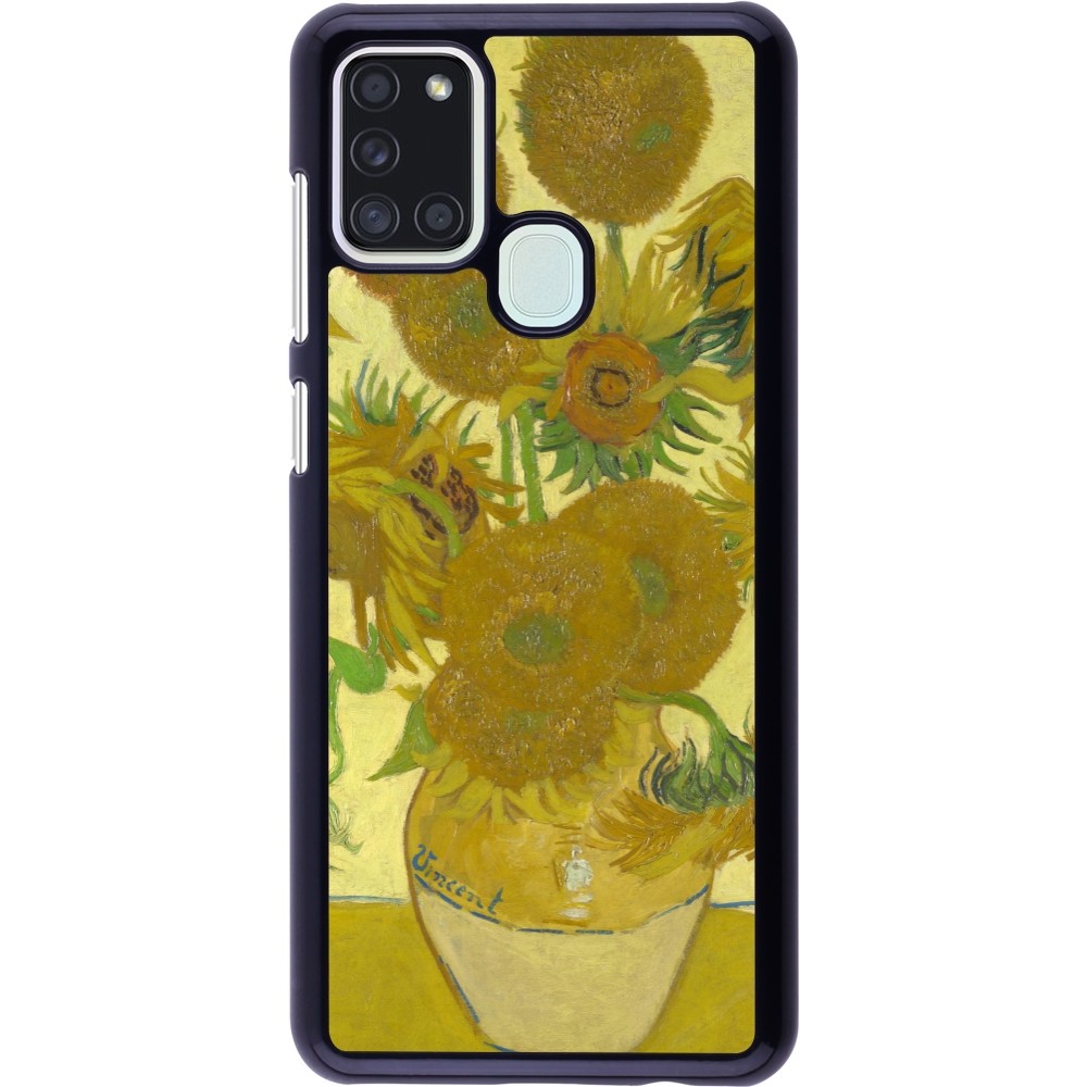Coque Samsung Galaxy A21s - Tableau art - Les Tournesols - Van Gogh