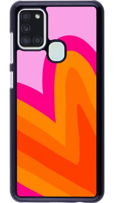 Coque Samsung Galaxy A21s - Valentine 2024 heart gradient