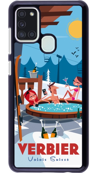 Coque Samsung Galaxy A21s - Verbier Mountain Jacuzzi