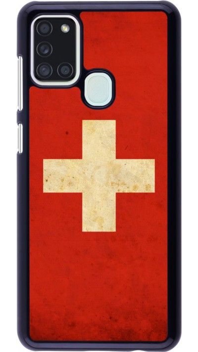 Coque Samsung Galaxy A21s - Vintage Flag SWISS