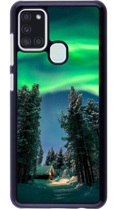 Coque Samsung Galaxy A21s - Winter 22 Northern Lights