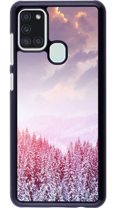 Coque Samsung Galaxy A21s - Winter 22 Pink Forest