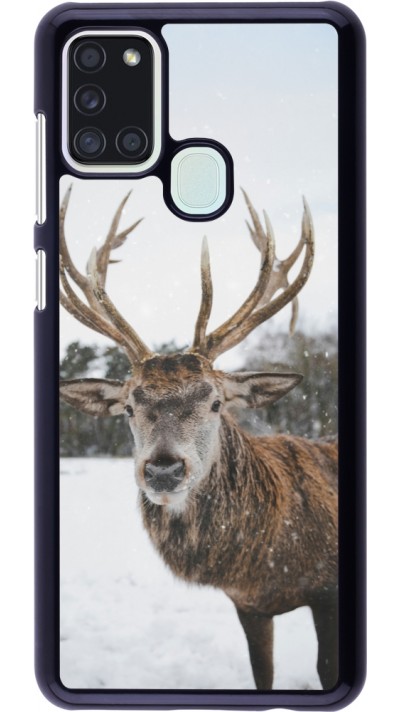 Samsung Galaxy A21s Case Hülle - Winter 25 Winter reindeer
