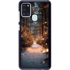 Samsung Galaxy A21s Case Hülle - Winter 25 Winter snowy road