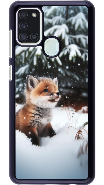 Coque Samsung Galaxy A21s - Noël 2023 Renardeau sapin