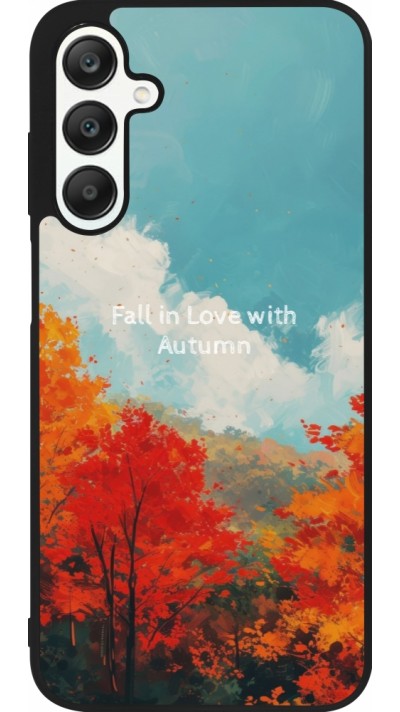 Coque Samsung Galaxy A25 - Silicone rigide noir Autumn 25 Fall in love