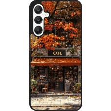 Coque Samsung Galaxy A25 - Silicone rigide noir Autumn 25 Coffee shop