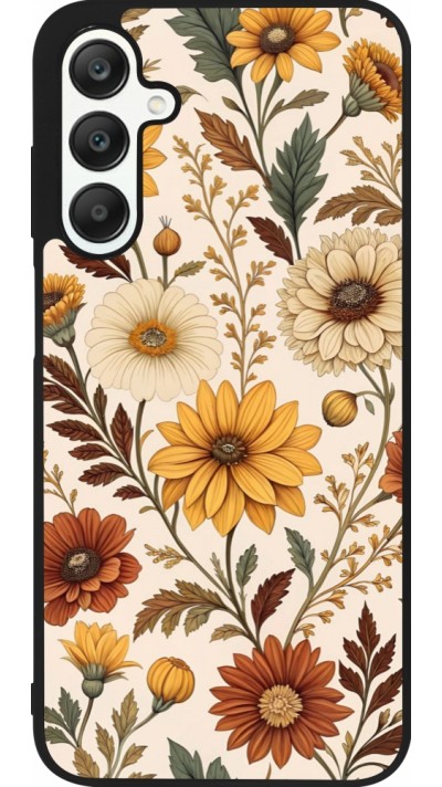 Coque Samsung Galaxy A25 - Silicone rigide noir Autumn 25 Flower pattern