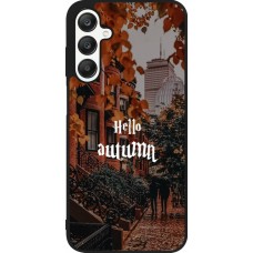 Coque Samsung Galaxy A25 - Silicone rigide noir Autumn 25 Hello autumn