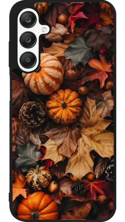 Coque Samsung Galaxy A25 - Silicone rigide noir Autumn 25 Pumpkin