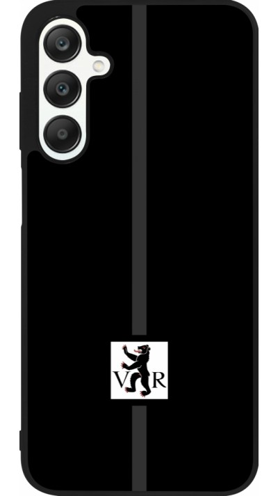 Coque Samsung Galaxy A25 - Silicone rigide noir Canton AR noir