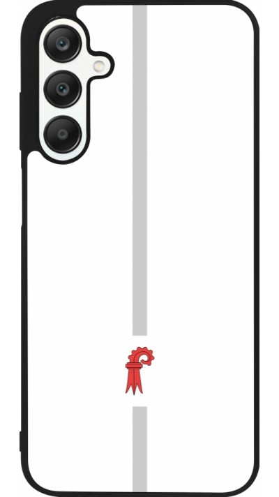 Coque Samsung Galaxy A25 - Silicone rigide noir Canton BL blanc