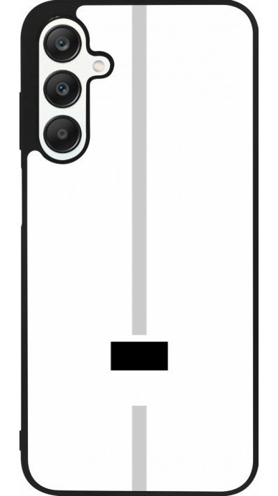 Coque Samsung Galaxy A25 - Silicone rigide noir Canton FR blanc