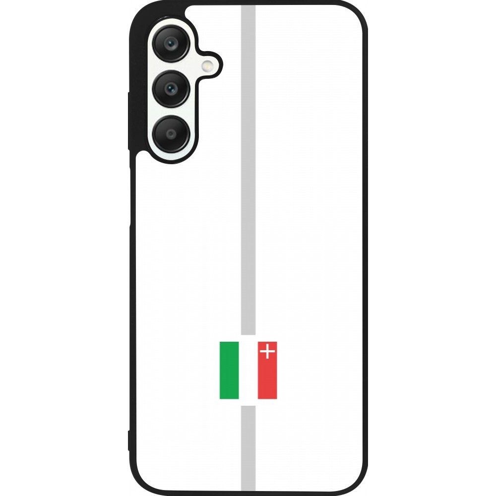 Samsung Galaxy A25 Case Hülle - Silikon schwarz Kanton NE weiss