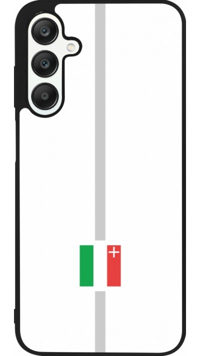 Coque Samsung Galaxy A25 - Silicone rigide noir Canton NE blanc