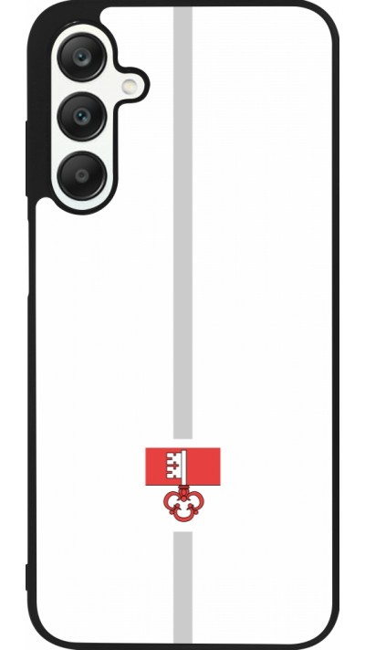 Coque Samsung Galaxy A25 - Silicone rigide noir Canton OW blanc