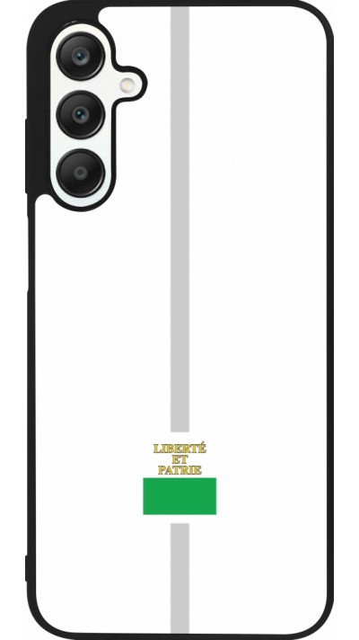 Coque Samsung Galaxy A25 - Silicone rigide noir Canton VD blanc