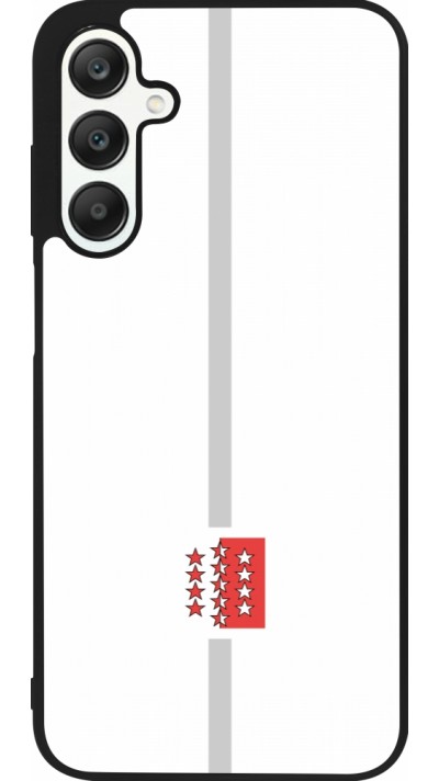 Coque Samsung Galaxy A25 - Silicone rigide noir Canton VS blanc