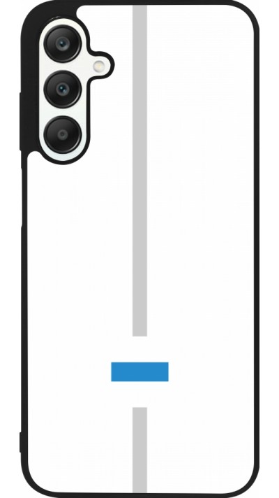 Coque Samsung Galaxy A25 - Silicone rigide noir Canton ZG blanc