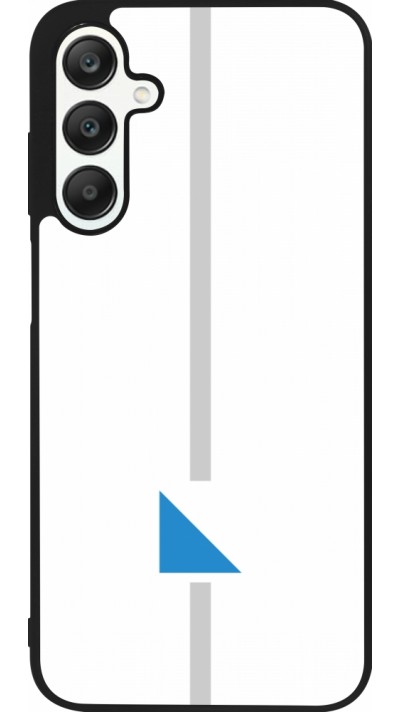 Coque Samsung Galaxy A25 - Silicone rigide noir Canton ZH blanc