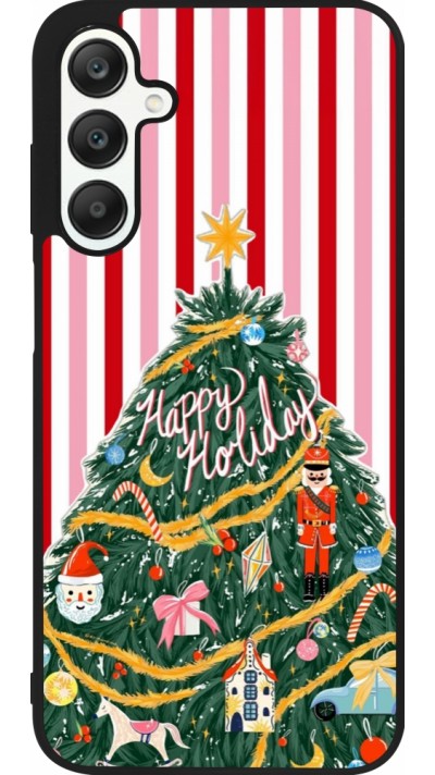 Coque Samsung Galaxy A25 - Silicone rigide noir Christmas 25 Happy Holiday