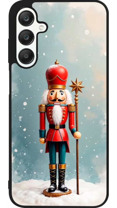 Coque Samsung Galaxy A25 - Silicone rigide noir Christmas 25 Nutcracker Snow