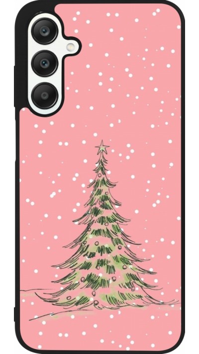 Coque Samsung Galaxy A25 - Silicone rigide noir Christmas 25 Pink Tree