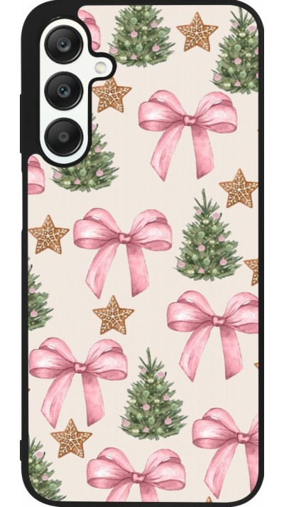 Coque Samsung Galaxy A25 - Silicone rigide noir Christmas 25 Vintage Ribbons