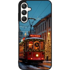 Coque Samsung Galaxy A25 - Silicone rigide noir Christmas 25 Xmas Train
