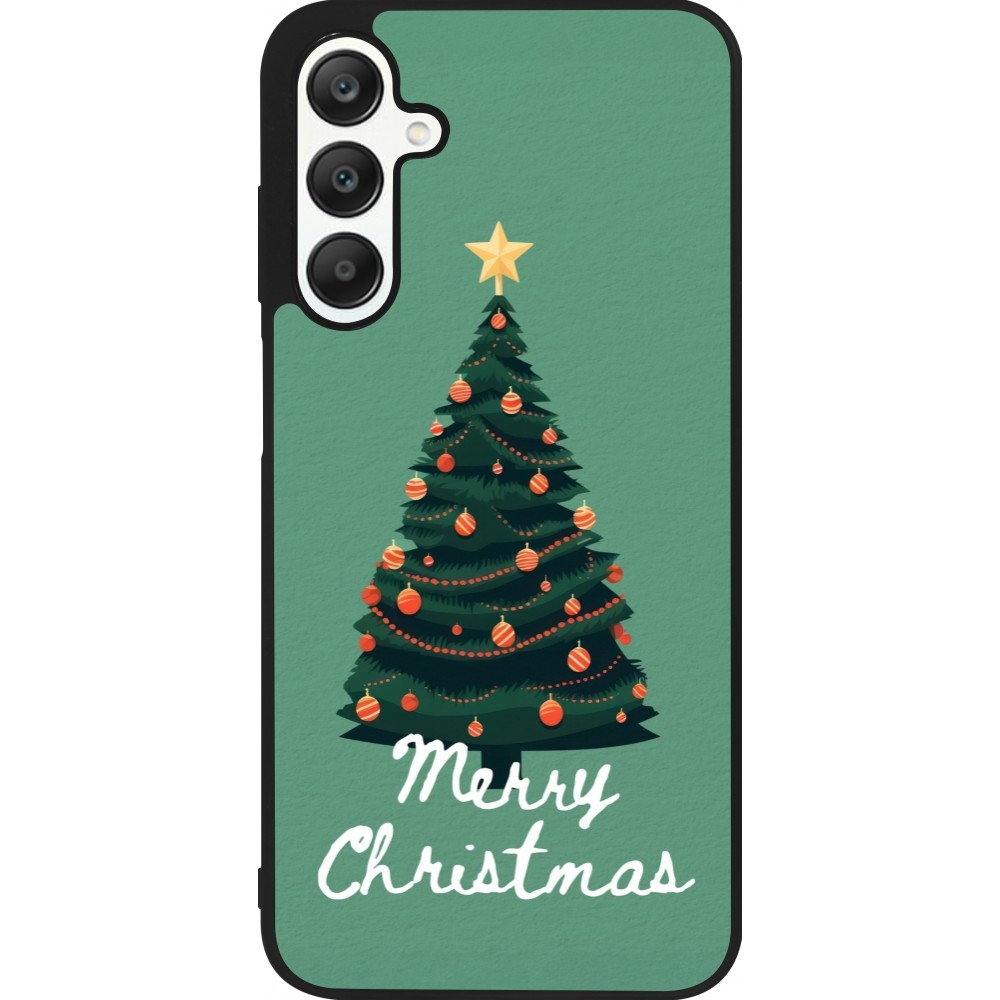 Coque Samsung Galaxy A25 - Silicone rigide noir Christmas 25 Xmas Tree