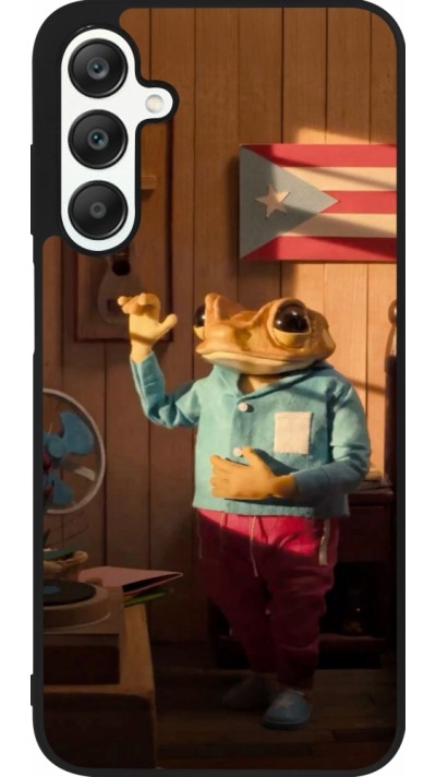 Coque Samsung Galaxy A25 - Silicone rigide noir Dancing frog DTMF