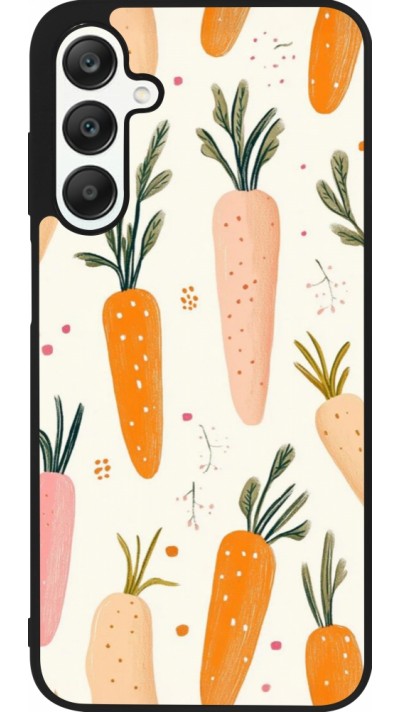 Coque Samsung Galaxy A25 - Silicone rigide noir Easter 2026 Illustration carrots
