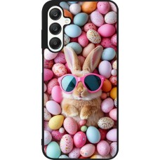 Coque Samsung Galaxy A25 - Silicone rigide noir Easter 2026 Rabbit fun
