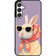 Coque Samsung Galaxy A25 - Silicone rigide noir Easter 2026 Rabbit with scarf