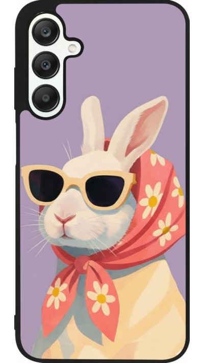 Coque Samsung Galaxy A25 - Silicone rigide noir Easter 2026 Rabbit with scarf