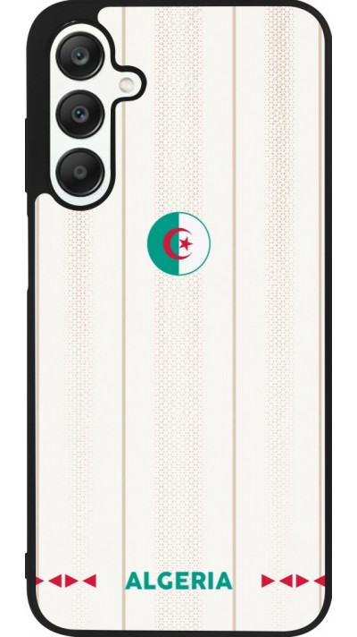 Coque Samsung Galaxy A25 - Silicone rigide noir Maillot de football Algérie 2026 personnalisable