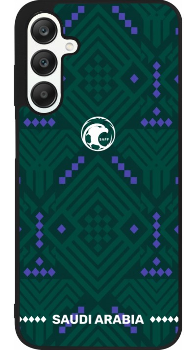 Coque Samsung Galaxy A25 - Silicone rigide noir Maillot de football Arabie saoudite 2026 personnalisable