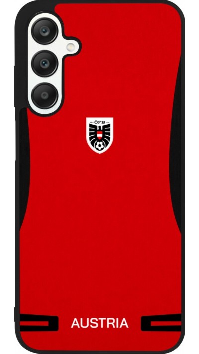 Coque Samsung Galaxy A25 - Silicone rigide noir Maillot de football Autriche 2026 personnalisable