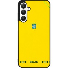 Coque Samsung Galaxy A25 - Silicone rigide noir Maillot de football Bresil 2026 personnalisable