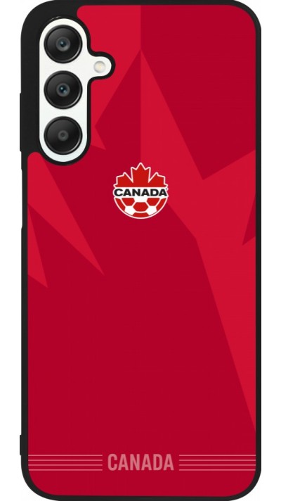 Coque Samsung Galaxy A25 - Silicone rigide noir Maillot de football Canada 2026 personnalisable