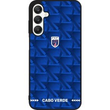 Coque Samsung Galaxy A25 - Silicone rigide noir Maillot de football Cap-Vert 2026 personnalisable
