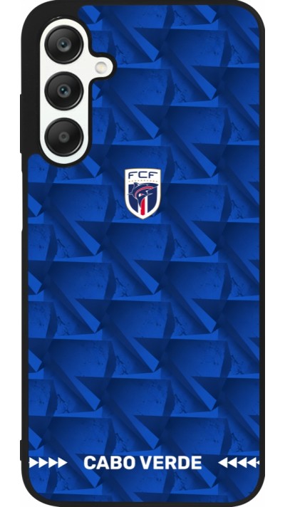 Coque Samsung Galaxy A25 - Silicone rigide noir Maillot de football Cap-Vert 2026 personnalisable