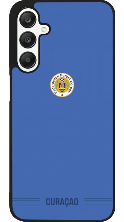 Coque Samsung Galaxy A25 - Silicone rigide noir Maillot de football Curaçao 2026 personnalisable